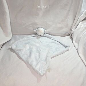 Angel Dear Blue Lamb Sheep Lovey Mini Security Blanket Nubby 12 Inch